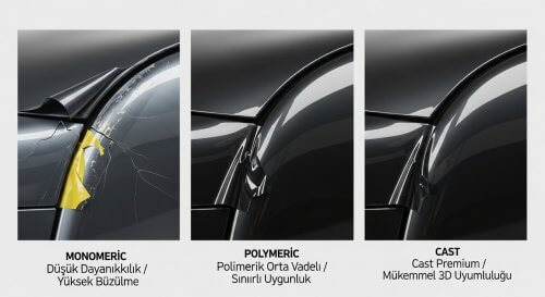 Cast Folyo, Polimerik ve Monomerik Folyo Farkı: Aracınız İçin Neden Kaliteli Malzeme Şart?